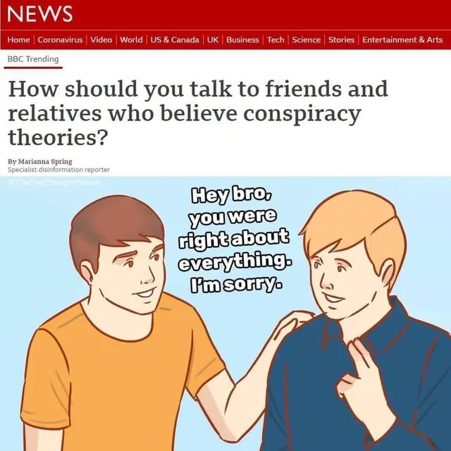 how should you talk to friends and relatives who believe conspiracy theories?